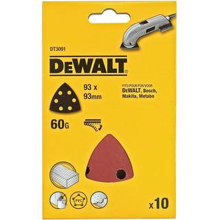 DeWALT trekant-slibepapir 93X93mm k60 10 stk. (DT3091)
