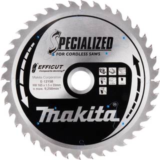 Rundsavklinge Makita E-12158 TCT; 165x1,5x20 mm; T40; 15°