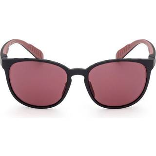 Adidas Sport Mand SP0036 02S Solbriller Plast Sort-opaque Rød Rund Normal