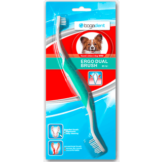 Bogar BogaDent - Ergo Dual Brush Dog Mini 1pc - (Ubo0719)