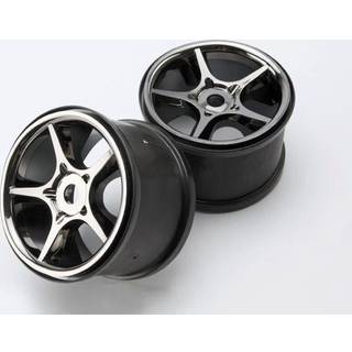 Traxxas 5372X Wheels Gemini Black Chrome (17mm) 3,8" (2)