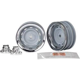 Traxxas 8165 Wheels Chrome 1.9" + Center Caps (for Stub Axle 8225A)
