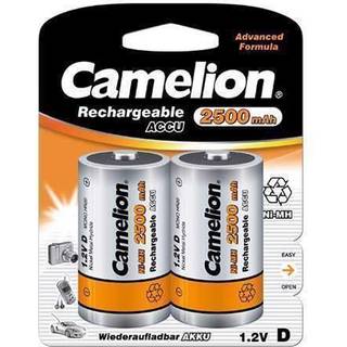 Camelion Ni-MH HR20 D genopladelige batterier 2500mAh 1.2V 2-pack