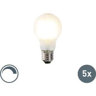 Sæt med 5 E27 Dæmpbare LED Pærer A60 Mat 7W 806lm 2700K