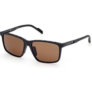 Adidas Sport Mand SP0050 02E Solbriller Injiceret Sort-opaque Brun Firkantet Polariseret