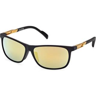 Adidas Sport Mand SP0061 02G Solbriller Plast Sort-opaque Brun Firkantet Spejlet