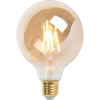 Sæt med 5 E27 Dæmpbare LED Pærer G95 Guld 5W 380lm 2200K