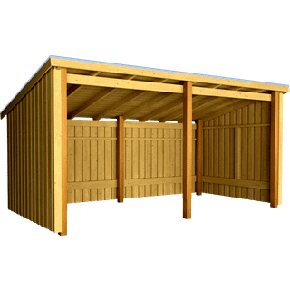 Plus Nordic Multi Havehus 9,5 m² - 2 moduler åben inkl. tagpap/alulister