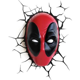 Deadpool maske - LED 3D lampe