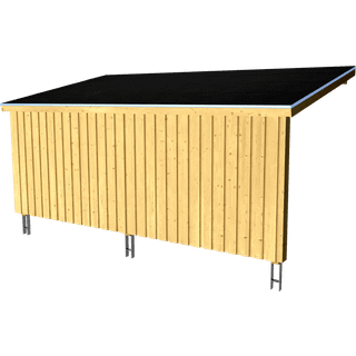 Multihavehus - Vægmodel - åben - 9,5 m² - Inkl. tilbehør