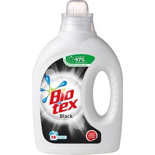 Tøjvask Flydende Bio-Tex Black med Parfume uden Blegemiddel/Optisk hvid 1250 ml