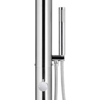 havebruser med grå bund 225 cm rustfrit stål