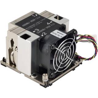 Supermicro SNK-P0068AP4 Computerkølesystem Processor Luftkøler 6 cm Sort, Nikkel