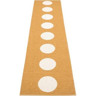Pappelina Vera Tæppe / Vanilla 70x300 Cm - Mønstrede tæpper Polyester Ochre - VE5B730