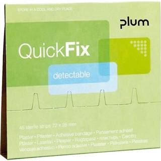 QuickFix Refill 45 stk Detectable Plaster, Blå (5513)