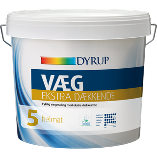 DYRUP Vægmaling Ekstra Dækkende glans 05 Helmat - 4,5 liter - Base 10