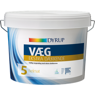 DYRUP Vægmaling Ekstra Dækkende glans 05 Helmat - 9 liter - Base 30