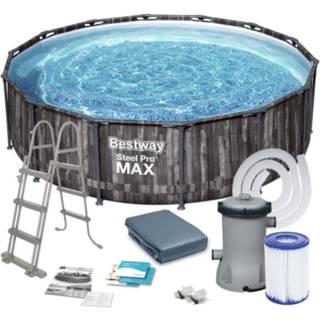 Bestway Steel Pro MAX Frame Pool 427 x 107cm m/pumpe,stige - Ny Model!