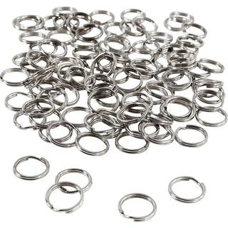100 stk. Metal Nøgleringe 12 mm - Holdbar og Alsidig