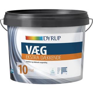 DYRUP Vægmaling Ekstra Dækkende Glans 10 Mat - 9 liter - Base 10