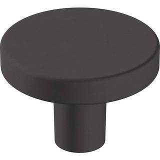 Amerock | Kabinetsknap | Matte sort | 1-3/8 tommer (35 mm) diameter | Versa | 1 pakke | Skuffeknap | Skabshardware