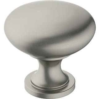 Amerock | Kabinetsknap | Satin Nickle | 1-1/4 tommer (32 mm) diameter | ?ra | 1 pakke | Skuffeknap | Skabshardware