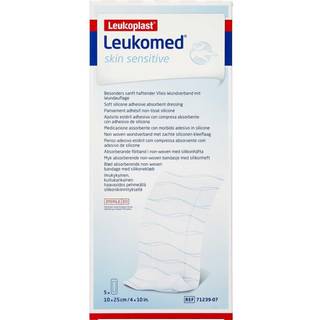 Leukoplast Leukomed Skin Sensitive 10x25cm Medicinsk udstyr 5 stk