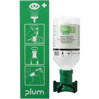 Plum øjenskyl åben vægstation med 1 fl. NaCI 500ml
