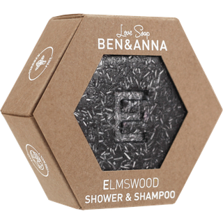 BEN&ANNA Love Soap Shower & Shampoo 2-i-1 shampoobar og brusegel Elm Wood 60 g - 60 g