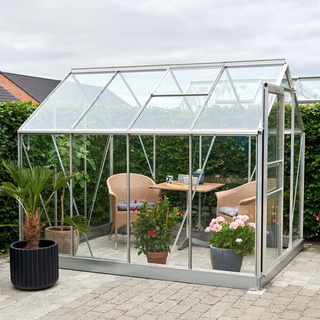Halls Drivhus Popular 86 m/3 mm hærdet glas  - 70928
