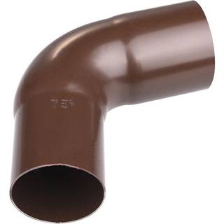 Plastmo bøjning 75 Ø90mm brun 5227450