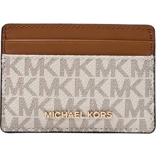 MK Logo Card Case - Natural - Michael Kors - ONE SIZE