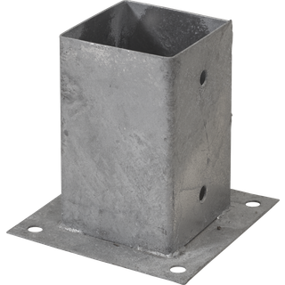 Stolpefod - Cubic varmgalvaniseret - 91x91 mm