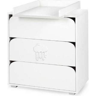 Baby sky puslebord - hvid