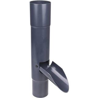 Plastmo vandudviser m/klap Ø90 grafit 5259250