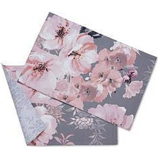Catherine Lansfield Catherine Lansfield Set of 2 Grey Dramatic Floral Wipeable 100% Cotton Placemats