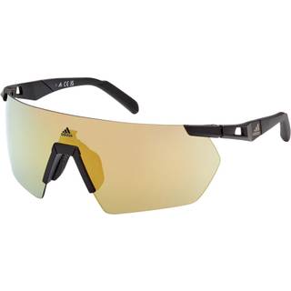 Adidas Sport Mand SP0062 02G Solbriller Plast Sort-opaque Multifarvet Firkantet Normal Spejl