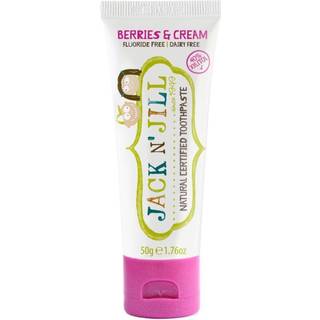 Jack N’ Jill Toothpaste Naturlig tandpasta til børn Smag Berries & Cream 50 g - 50 g