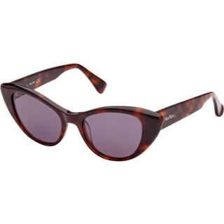 Max Mara Kvinde MM0039 LOGO10 52A Solbriller Acetat Havana Grå Cat Eye Normal
