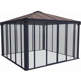 Palram - Canopia Ledro 3600 lukket havepavillon, antracitgrå - 540-098