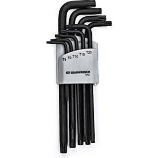 Gearwrench 31 stykker magnetisk lang kugle ende SAE/Metric/Torx Hex Key Set - 83527 Stor