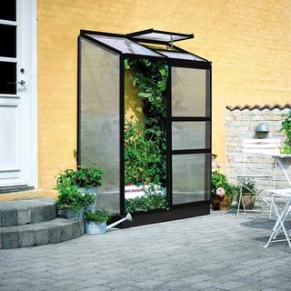 Halls Drivhus Altan 2 sort m/ 4 mm poly  - F09947