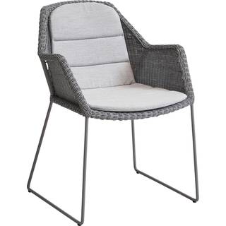 Cane-line breeze sæde-ryg hynde til stol med meder lysegrå sunbrella 46x87x2cm