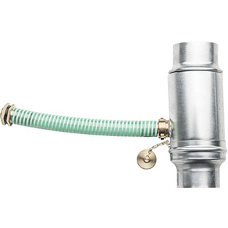 Plastmo Retro Zink vandudviser med flexslange, Ø80 mm