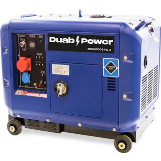 DUAB-POWER Generator MDG6000S-3 3-faset Diesel Støjsvag