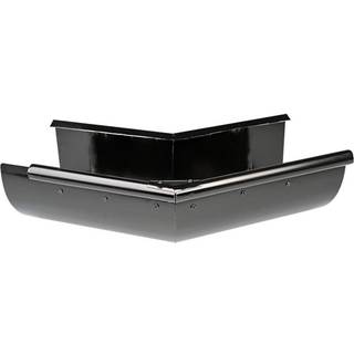 Plastmo Sort Stål Arkitekt udvendig gering, 1/4 rund, 45°