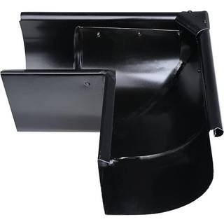 Plastmo Sort Stål Arkitekt udvendig gering, 1/4 rund, 90°