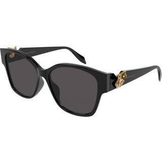 Alexander McQueen AM0370S 001 56 Solbriller Kvinder Black - Black - 56mm