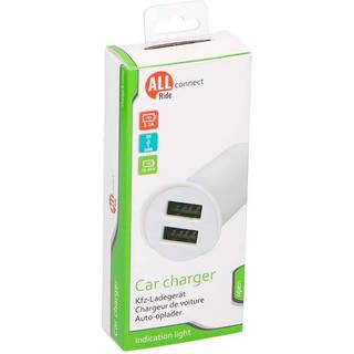 Allride 2 USB udtag til cigarettænder 2,1a, 12-24v
