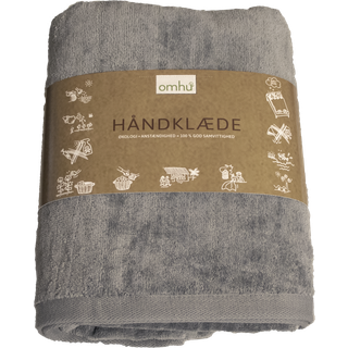 Frotté Håndklæde, Light Grey, 50x100 cm